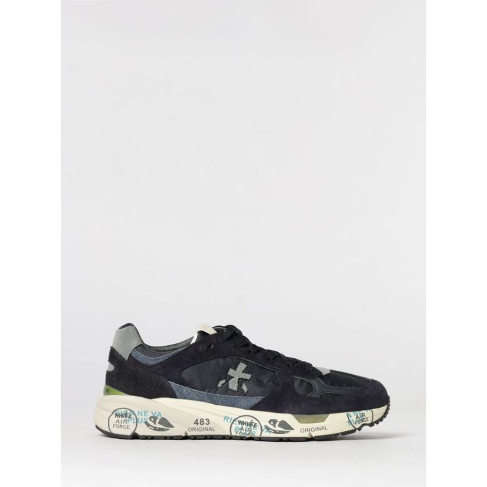 Premiata Men Premiata Mase Suede And Canvas Sneakers